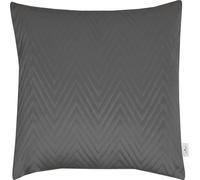 TOM TAILOR Housse de coussin décoratif French Velvet Ultra Gris 40 x 40 cm
