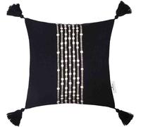 TOM TAILOR Housse de coussin décoratif KNOT LINES Noir 40 x 40 cm