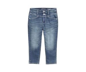 TOM TAILOR Jean Kate Slim Capri pour Femme, 10280 - Denim délavé à la Pierre, 36