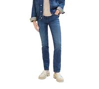 TOM TAILOR Jean Kate Straight Fit, 10281-Mid Stone Wash Denim, 29W / 32L Femme