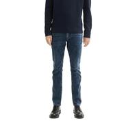 TOM TAILOR Jean Troy Slim pour Homme, 10172 - Mid Stone Blue Black Denim, 33W x 32L
