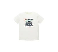 TOM TAILOR Jungen 1036031 T-Shirt pour Enfant Blanc 92/98, 12906 - Wool White., 92 cm