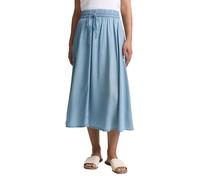 TOM TAILOR Jupe midi Taille Haute pour Femme, Style Denim, 10113 - Clean Mid Stone Blue Denim, 34