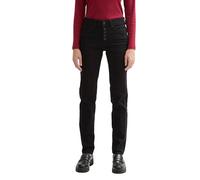 TOM TAILOR Kate Jean Slim pour Femme avec boutonnière 1044605, 10240 - Black Denim, 26W / 30L