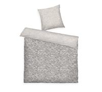 TOM TAILOR linge de lit douce et renforcée, 2 taies d'oreiller 80x80 cm + 1 housse de couette 200x220 cm, 100 % coton/renforcé, Waves, beige, bleu marine foncé, sable et blanc cassé
