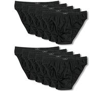 TOM TAILOR Lot de 10 Mini Slips pour Homme, Noir (9000) - L, M
