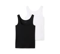 TOM TAILOR Lot de 2 Hauts Basiques pour Femme, 14482 - Deep Black., XXL