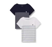 TOM TAILOR Lot de 2 t-Shirts pour Femme, 10668 - Sky Captain Blue., M