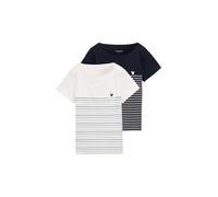 TOM TAILOR Lot de 2 t-Shirts pour Femme, 10668 - Sky Captain Blue., XL
