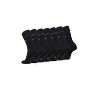 TOM TAILOR Lot de 7 paires de chaussettes en coton pour le quotidien et les loisirs - Chaussettes sobres pour homme avec aide au tri - Taille 39-42 et 43-46, Noir , 43-46