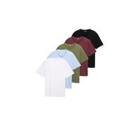TOM TAILOR Lot de t-Shirts pour Homme, 21068 - Bleu poudré Clair, M