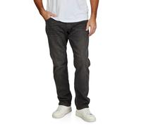 TOM TAILOR Marvin Jean stretch pour homme Coupe droite Bleu Noir Taille 30 31 32 33 34 36 38 40 42, Denim noir usé (10250), 33W / 34L