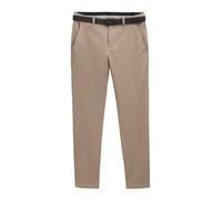 TOM TAILOR Pantalon chino 'Travis' beige foncé / brun foncé, Taille 33