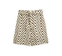 TOM TAILOR Pantalon crème / marron / noir, Taille 44