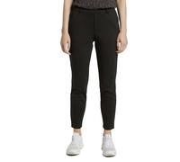 Tom Tailor Denim Pantalon 1021175, coupe décontractée, taille élastique, Deep Black, XS Femme