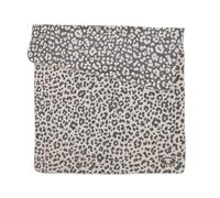 TOM TAILOR Plaid Jacquard, 150X200 cm,58% Coton,32% Polyacrylique,10% Polyester/Jacquard, Motif Réversible, Couture Chaînette et Logo Tissé, JACQUARD BLANKET LEO Beige,Gris (Sunny Sand & Dark Grey)