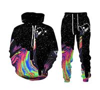 TOM TAILOR Pokem&Hent Combinaison à Capuche Unisexe pour l'automne Motif planète 3D, 9, 26 W