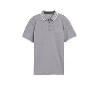 TOM TAILOR 1045629 Polo, 37458-Tarmac Grey White Two Tone, L Hommes