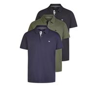 TOM TAILOR Polo Homme Manches Courtes Coton Regular Fit 3er Pack