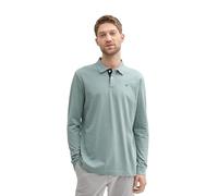 Tom Tailor Basic Contrast Long Sleeve Polo Gris M Homme