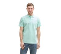 TOM TAILOR Polo piqué pour Homme avec Stretch, 37457 - Menthe White Two Tone Pique, L