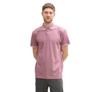 Tom Tailor Polo piqué pour Homme avec Stretch, 37559 - Deep Red Two Tone, XL