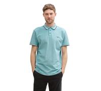 TOM TAILOR Polo pour Homme, 37556 - Vert foncé et Blanc - Deux Tons, XL