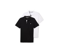 Tom Tailor Doublepack Short Sleeve Polo 2 Units Noir 2XL Homme