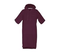 Tom Tailor Poncho de Surf pour Femmes et Hommes, L-XL, 100% Coton/éponge, Poncho de Bain avec Capuche, Poche Ventrale et Logo brodé, Prune (Plum)