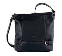 Tom Tailor – Sac bandoulière Juna femme – cuir synthétique zippé – Noir