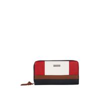 TOM TAILOR Porte-monnaies 'Juna' bleu foncé / marron / rouge / blanc, Taille XS-XL