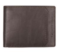 TOM TAILOR Bags Sam Portefeuille en Cuir pour Homme Format Paysage, Marron foncé, 10,5 x 2 x 8,5