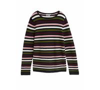 TOM TAILOR 1016350 Pull-Over, 38575-Colourful Ottoman Knit, XS Femme