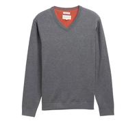 TOM TAILOR - Pull col v - anthracite - L - Gris anthracite - Pulls, Gilets, Sweats &amp Vestes Homme L