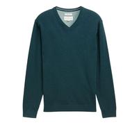 TOM TAILOR - Pull col v - vert sapin - S - Vert foncé - Pulls, Gilets, Sweats &amp Vestes Homme S