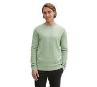 TOM TAILOR 1039810 Pull en Tricot à col Rond, 37098-Spring Green Melange, XL Homme