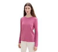Tom Tailor Pull en Tricot avec col Rond pour Femme, 16348 - Velours Rose, L