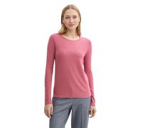 Tom Tailor Pull en Tricot avec col Rond pour Femme, 21181 - Rose vin, 3XL
