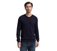 TOM TAILOR Pull en Tricot pour Homme 1048015 en Cachemire, 13160 - Mélange Bleu Marine tricoté., M