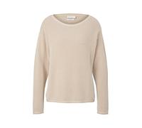 TOM TAILOR 1033125 Pull en Tricot avec Structure Femme ,30438 - Beige Bubble Structure ,XS