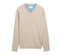 TOM TAILOR Pull-over beige chiné, Taille XXXL