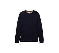 Tom Tailor 1038426 Basic Knit Sweater Bleu L Homme