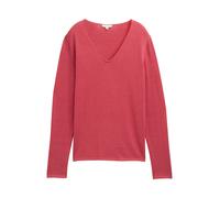 Tom Tailor 1012976 Pull-Over Femme, 11016 - Rouge Baie, XS