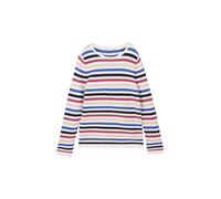 TOM TAILOR Pull-over écru / marine / rose foncé / blanc, Taille M