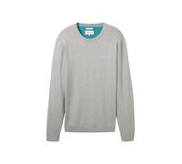 TOM TAILOR Pull-over gris chiné, Taille XXL