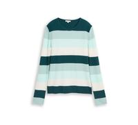 TOM TAILOR Pull-over ivoire / menthe / vert pastel / vert foncé, Taille XS