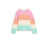 TOM TAILOR Pull-over menthe / abricot / rose clair / blanc cassé, Taille 92-98