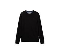 Tom Tailor 1038426 Basic Knit Sweater Noir 2XL Homme