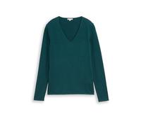 TOM TAILOR 1012976 Pull-Over Femme, 12818 - Vert Foncé, L