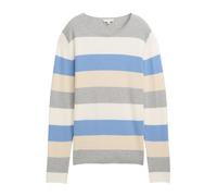TOM TAILOR Pull-over sable / bleu clair / gris chiné / blanc, Taille S